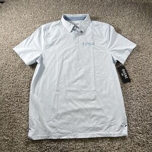 Rhone Shirt Mens Medium Micro Dot‎ Commuter Polo Performance Stretch Activewear